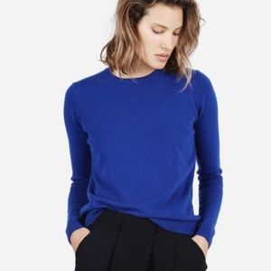 Everlane Cashmere Crew Cerulean Sweater